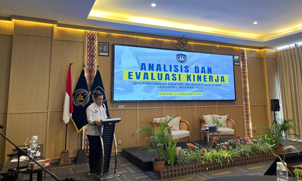 Cover Analisis dan Evaluasi Kinerja Kanwil Ditjen Imigrasi NTT 2025