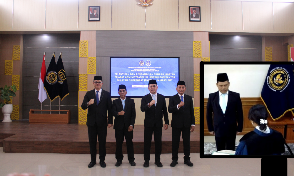 Cover Pelantikan Pejabat Di Kanwil Ditjen Imigrasi NTT