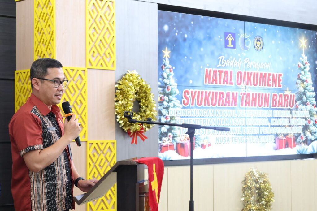 Sambutan Kakanwil Ditjen Imigrasi NTT dalam Kegiatan Oikumene