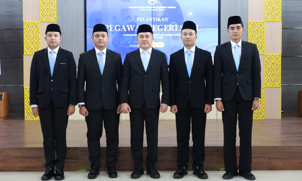 Cover Pelantikan CPNS Kanwil Ditjen Imigrasi NTT Februari 2026