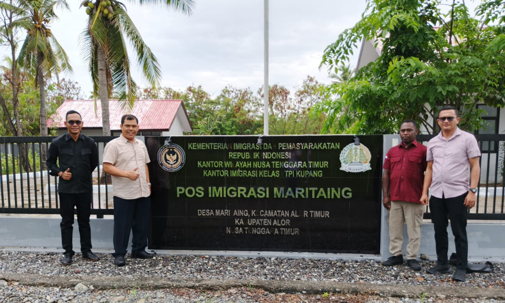 Kanwil Ditjen Imigrasi NTT Kunjungan Ke Pos Maritaing