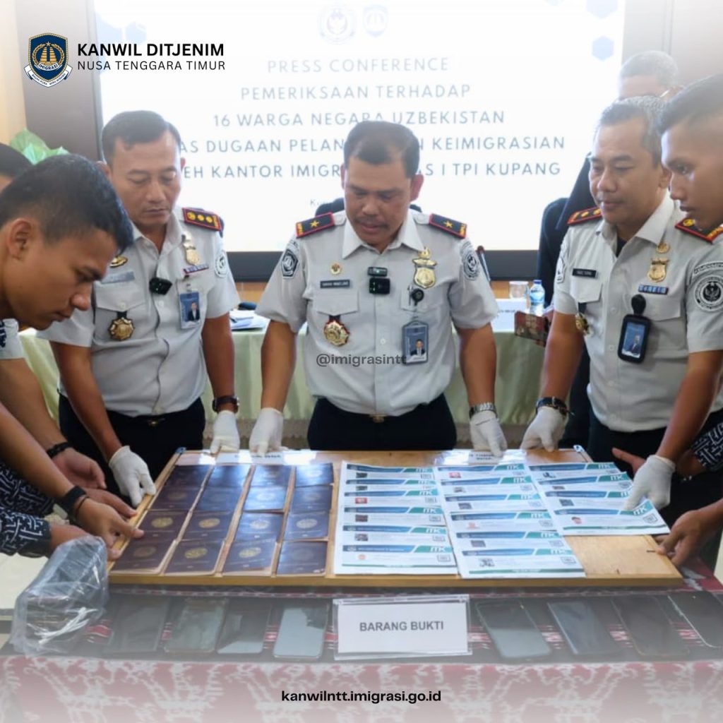 Konferensi Pers Kanwil Ditjen Imigrasi NTT